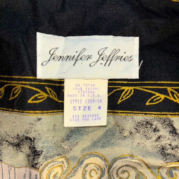 Jennifer Jeffries Women's Asian Sz 4 Short Sleeved Tunic Top Excellent Cond. - Picture 4 of 6